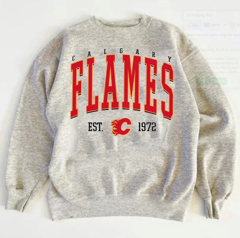 Calgary Flames Sweatshirt, Calgary Hockey Crewneck, Calgary Hockey VK02146 - Image 1 of 1