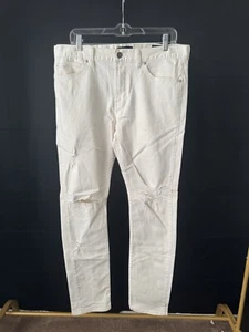 Bullhead Denim Co Skinny White Denim Jeans Men Size 32x32 - Picture 1 of 7