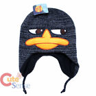 Phineas and Ferb Black Perry Agent P Knitted Beanie Laplander Hat Black