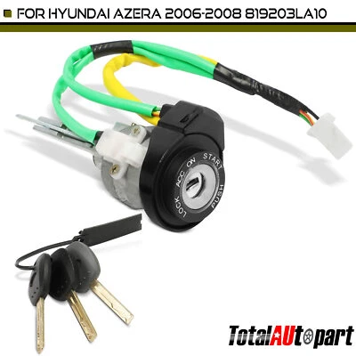 Cilindro de bloqueo de encendido Zamak5 con 3 llaves para Hyundai Azera 2006-2008 819203LA10 Foto 1 de 4
