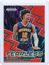 2023-24 Panini Prizm Draft Fearless JA MORANT Grizzlies Red Shimmer 1/9 1/1