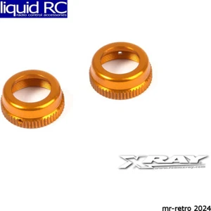 Xray 308353-O XRAY T4 Alum. Shock Cap Nut with Vent Hole - Orange (2) - Picture 1 of 2