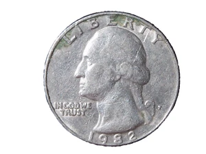 1982-P WASHINGTON QUARTER #5 - Picture 1 of 2