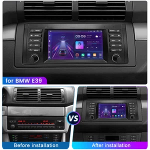 CarPlay Android14 Radio Coche GPS Estéreo Navegación por Satélite DAB+ Para BMW E39 X5 E53 Unidad Principal - Imagen 1 de 10