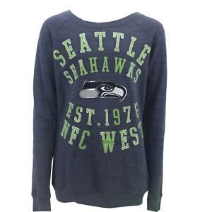 Seattle Seahawks Official NFL Juniors Teens Girls Size Wide Collar Sweatshirt