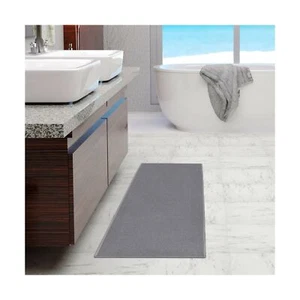 Ottomanson Runner Rugs Floor Protection Non-Slip Rubber Backing 20" x 59" Grey - Picture 1 of 12