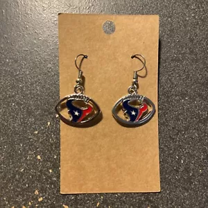 Orecchini Houston Texans logo toro calcio - Foto 1 di 3