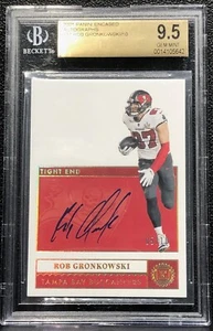 2021 PANINI ENCASED ROB GRONKOWSKI, #87, AUTO, GOLD, SERIAL #5/10, BGS GEM MINT - Picture 1 of 3