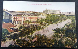 ANTIGUA POSTAL ESTACION DEL NORTE PALACIO REAL MADRID NORTH STATION CC03474 - Imagen 1 de 1