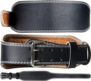 Weight Lifting Belt IFAST , Leather Weight Lifting Belt for Men and Women - Picture 1 of 25