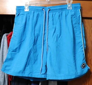 Nuevo con etiquetas baúles de natación de voleibol Speedo Resort para hombre grandes azules negros nailon poliéster - Imagen 1 de 5