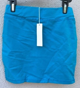 $50 NWT T2Love Brand Fitted Solid Turquoise Fitted Skirt Girls Size 8 - Picture 1 of 2