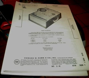 AIRLINE 2-SPEED 2-TRACK TAPE RECORDER MODEL: GTL-3829A (SAMS PHOTOFACT 510-5) - Picture 1 of 1