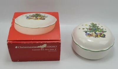Nikko Navidad Octágono Bon Bon Plato Árbol de Navidad Japón Foto 1 de 4