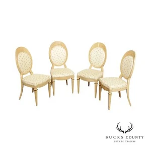 Mastercraft Art Deco Style Set of Four Dining Side Chairs - Picture 1 of 12