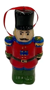 Macy’s Spode Christmas Tree Ornament Ceramic Nutcracker Solider 3.5" Tall - Picture 1 of 3