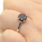 3.20 Ct. Natural Black Diamond  Ring Quality AAA Clarity Certified Gift.