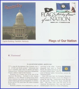 USA3 #4293 Pl #S1111111 U/A FLEETWOOD FDC PNC bandera de Kentucky - Imagen 1 de 1