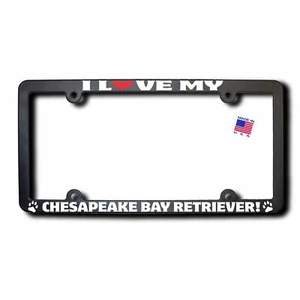 I Love My CHESAPEAKE BAY RETRIEVER License Plate Frame - Picture 1 of 1