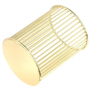Home Hohl Aufbewahrung Halter Schreibwaren Stift Behälter Metall Handwerk (Golden) - Bild 1 von 12