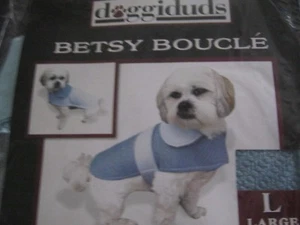BOUCLE LARGE DOG BARN JACKET POWDER BLUE - Picture 1 of 7