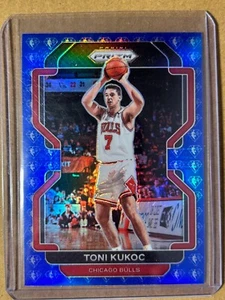 2021-22 PRIZM SILVER SP 75TH ANNIVERSARY TONI KUKOC CHICAGO BULLS BASKETBALL - Picture 1 of 2