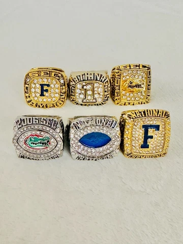 6 PCS Florida Gators Championship Ring, US SHIP, 1995-2008 Cover