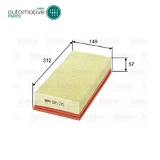 Air Filter VALEO 585275 For FORD TRANSIT, VOLVO 440, 460, 480