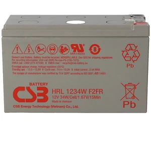 Batteria al Piombo 12V 9Ah CSB Long Life Faston Grande - UPS e Sistemi Sicurezza - Foto 1 di 1