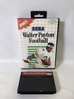 Walter Payton Football Sega Master 1989 Complete W Case   No Manual