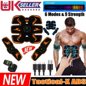 Rechargeable EMS Abdominal Muscle Stimulator ABS Trainer Toner Fitness BeKH - Picture 1 of 19
