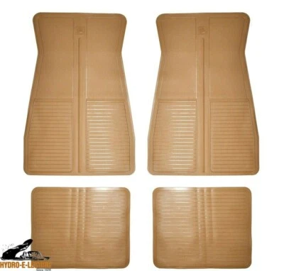 NEW 1978-1988 Pontiac Bonneville, Grand Prix & LeMans Floor Mat Set - Tan - Image 1 of 3