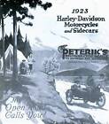 1923 Harley Davidson - Motorcycle & Sidecar Brochure Antique Reproductions