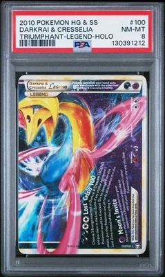 Darkrai & Cresselia Legend (Bottom) - 100/102 Triumphant Holo PSA 9 NM-MT 2010 - Image 1 of 2