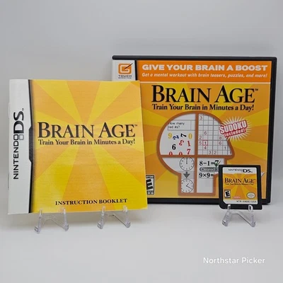 Brain Age (Nintendo DS, 2006) Authentic | Complete | Tested/Works - Image 1 of 3