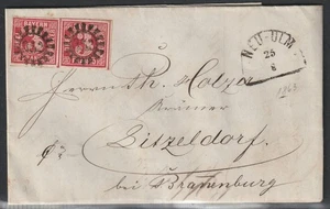 BAYERN, BAYERN, 1863, SCHÖNES PAAR AUF BRIEF, ANSEHEN!! - Bild 1 von 1