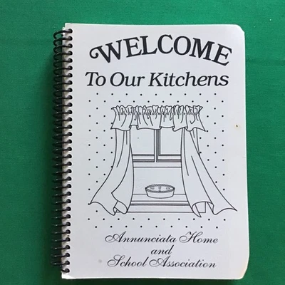 Chicago Illinois Annunciata Home & School Vtg 1997 community Cookbook SEE INDEX - Image 1 of 4