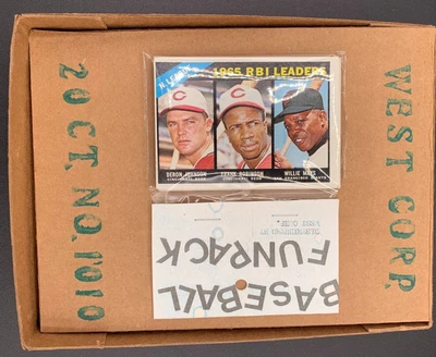 1966 Topps Baseball West Corp Paquete divertido 10 tarjetas ¡Paquete de violonchelo Willie Mays Front!! Foto 1 de 2