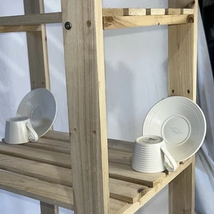 Wedgwood Paul Costelloe Espressotasse & Untertasse x2, cremefarbene Glasur, geripptes Band - Bild 1 von 12