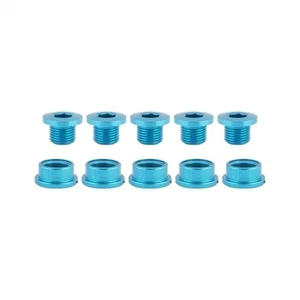 Origin8 Single-Ring Chainring Bolts, Alloy, Blue - Picture 1 of 1