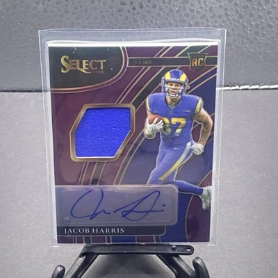 2021  Select Jacob Harris Rookie Patch Auto Autograph RPA Purple Prizm #25/49 - Image 1 of 2