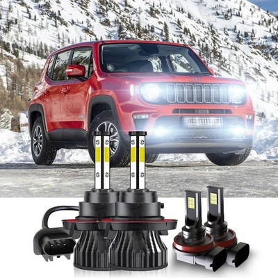 For Jeep Renegade 2015-2021 Sport Utility 4-Door LED Headlight Kit 4x Bulbs 40W - Image 1 of 4