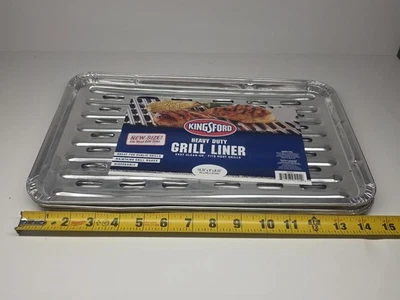 Kingsford Heavy Duty Disposable Grill Liners Durable Aluminum Foil 4 Pack - Image 1 of 2