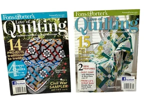 2 Love of Quilting Magazines Jan/Feb 2011 July/August 2011 Quilt Patterns Sewing - Foto 1 di 8