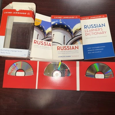 Living Language Russian - The Basics Complete Course Book Plus 4 Audio CDs - Image 1 of 4