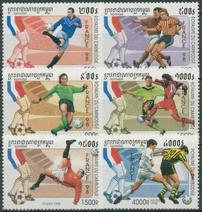 Kambodscha 1998 Fußball-WM Frankreich 1786/91 postfrisch - Bild 1 von 1