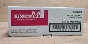 Tóner original Kyocera TK-560M magenta para ECOSYS P 6030 FS-C 5300 5350 nuevo - Imagen 1 de 3