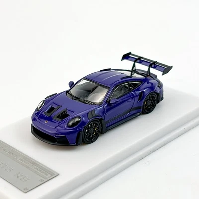 Carro modelo Porsche 911 GT3 RS liga de metal fundido azul 1:64 - peça de exibição de colecionadores - Imagem 1 de 4