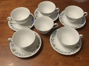 Fine China Japón Vintage 6701 6,25 seis tazas de té/cinco platillos - Imagen 1 de 3