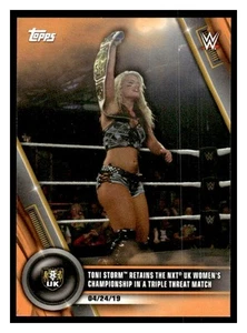 2020 Topps WWE Toni Storm NXT UK Orange #/50 - Picture 1 of 2